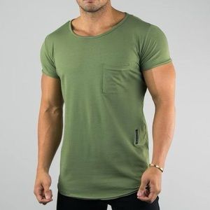 Alphalete Pocket Scoop Neck - Muted Olive